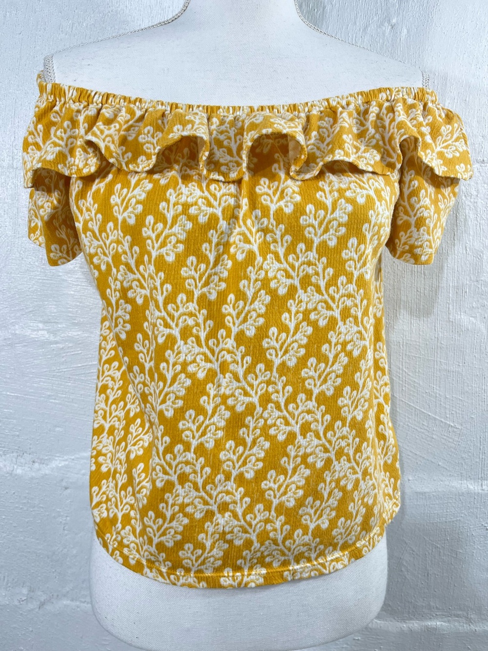 LOFT FLORAL OFF THE SHOULDER TOP - Picture 6 of 14